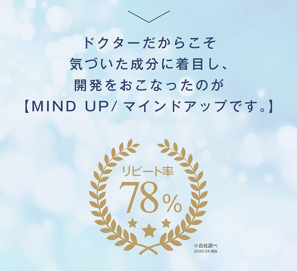 ドクターだからこその成分に着目